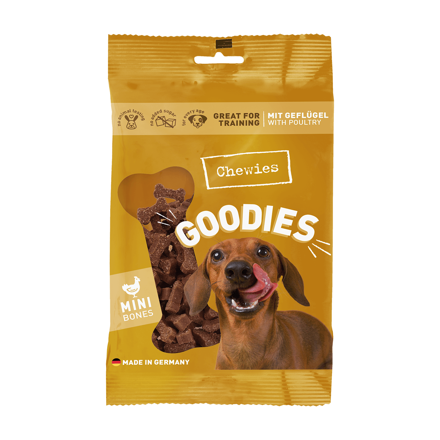 Goodies Mini með kjúkling 125g - Móri