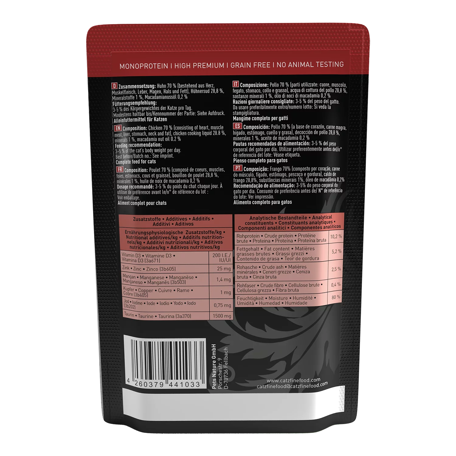 Purrrr N° 103 blautmatur fyrir ketti | Kjúklingur 80gr - Móri