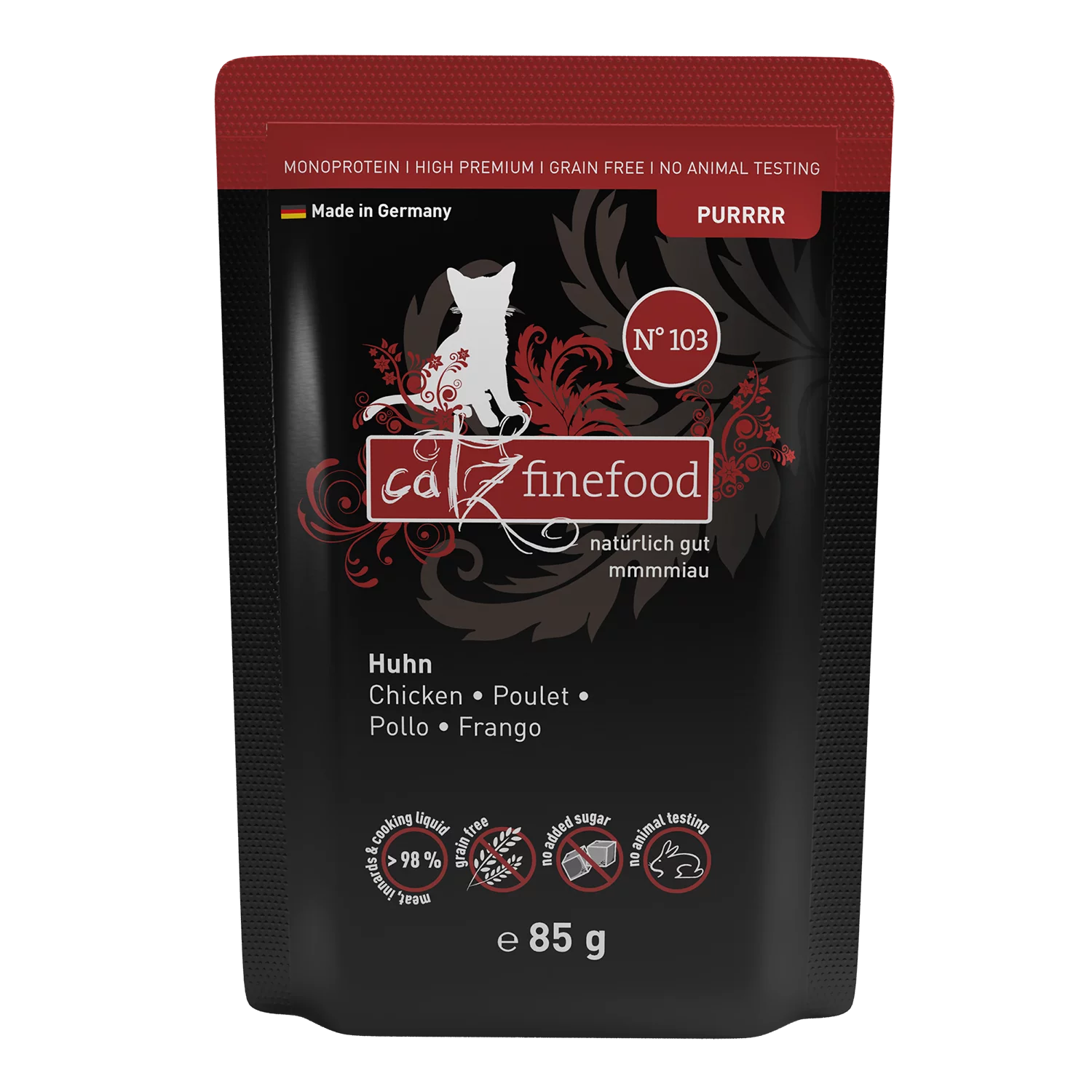 Purrrr N° 103 blautmatur fyrir ketti | Kjúklingur 80gr - Móri