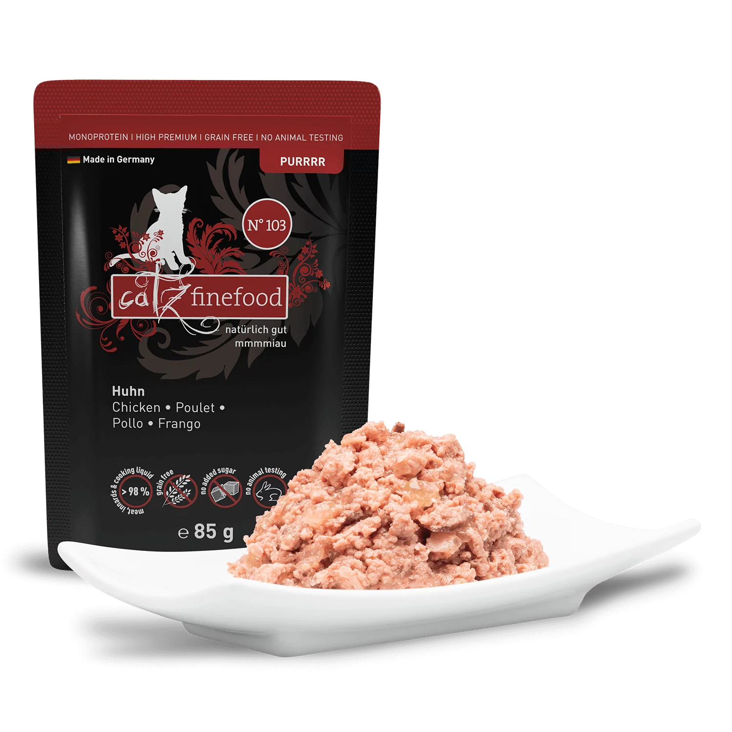 Purrrr N° 103 blautmatur fyrir ketti | Kjúklingur 80gr - Móri