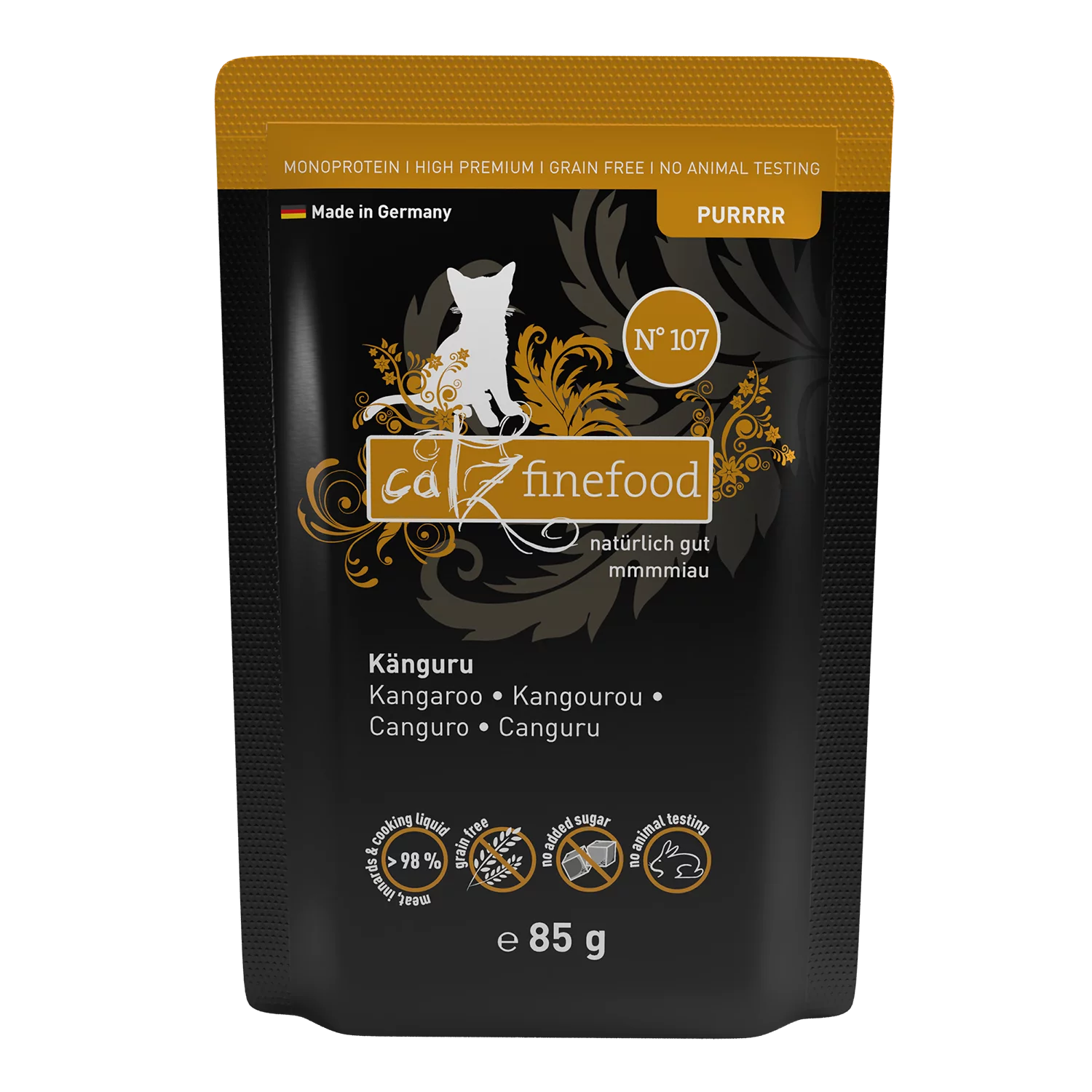 Purrrr N° 107 blautmatur fyrir ketti | Kengúra 80gr - Móri