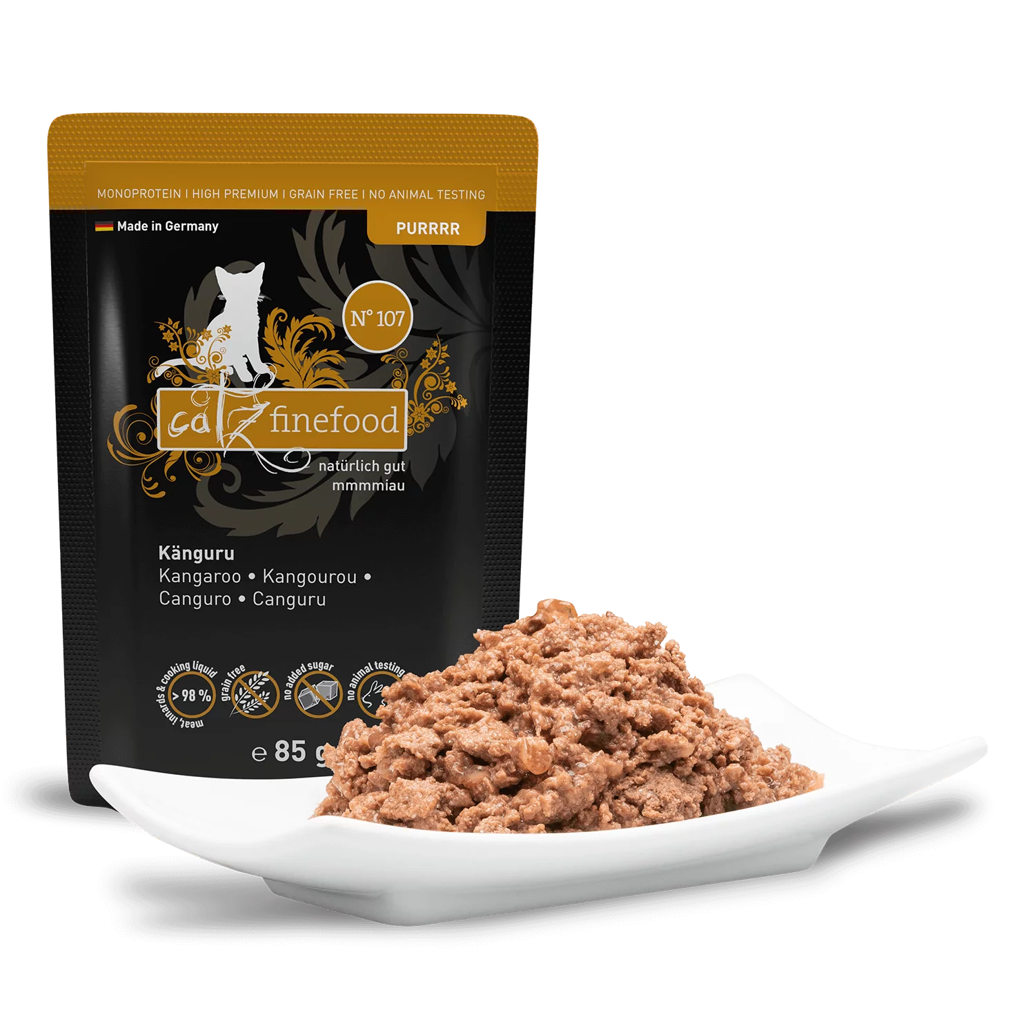 Purrrr N° 107 blautmatur fyrir ketti | Kengúra 80gr - Móri