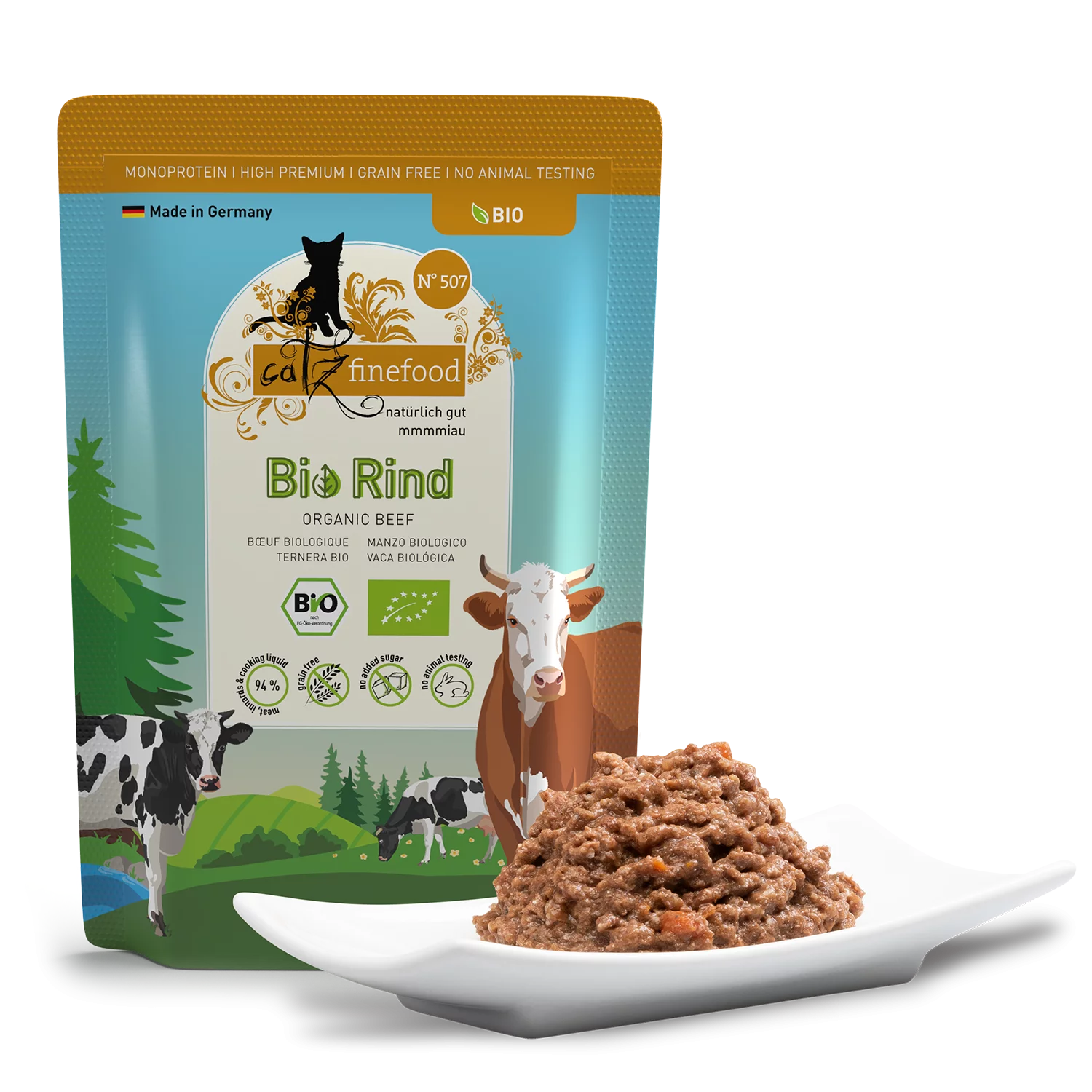 Bio N° 507 blautmatur fyrir ketti | Naut 85gr - Móri
