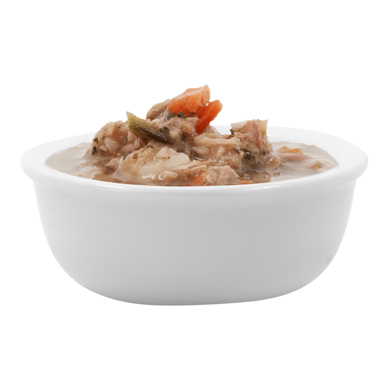 Extrafood blautmatur fyrir ketti | Túnfiskur og grænmeti í soði 70gr - Móri