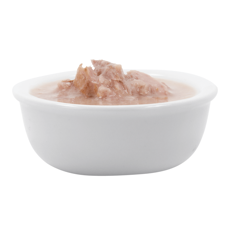 Extrafood blautmatur fyrir ketti | Túnfiskur og lax í soði 70gr - Móri