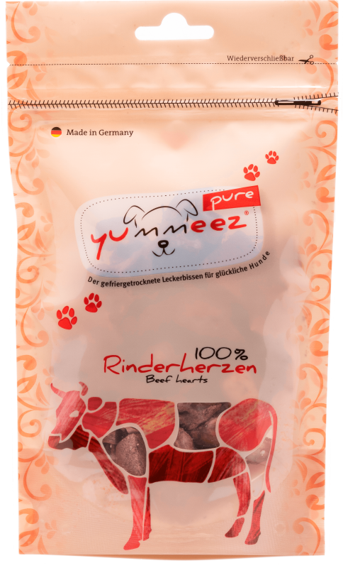 PURE hundanammi | 100% Nautahjörtu í bitum 35g - Móri
