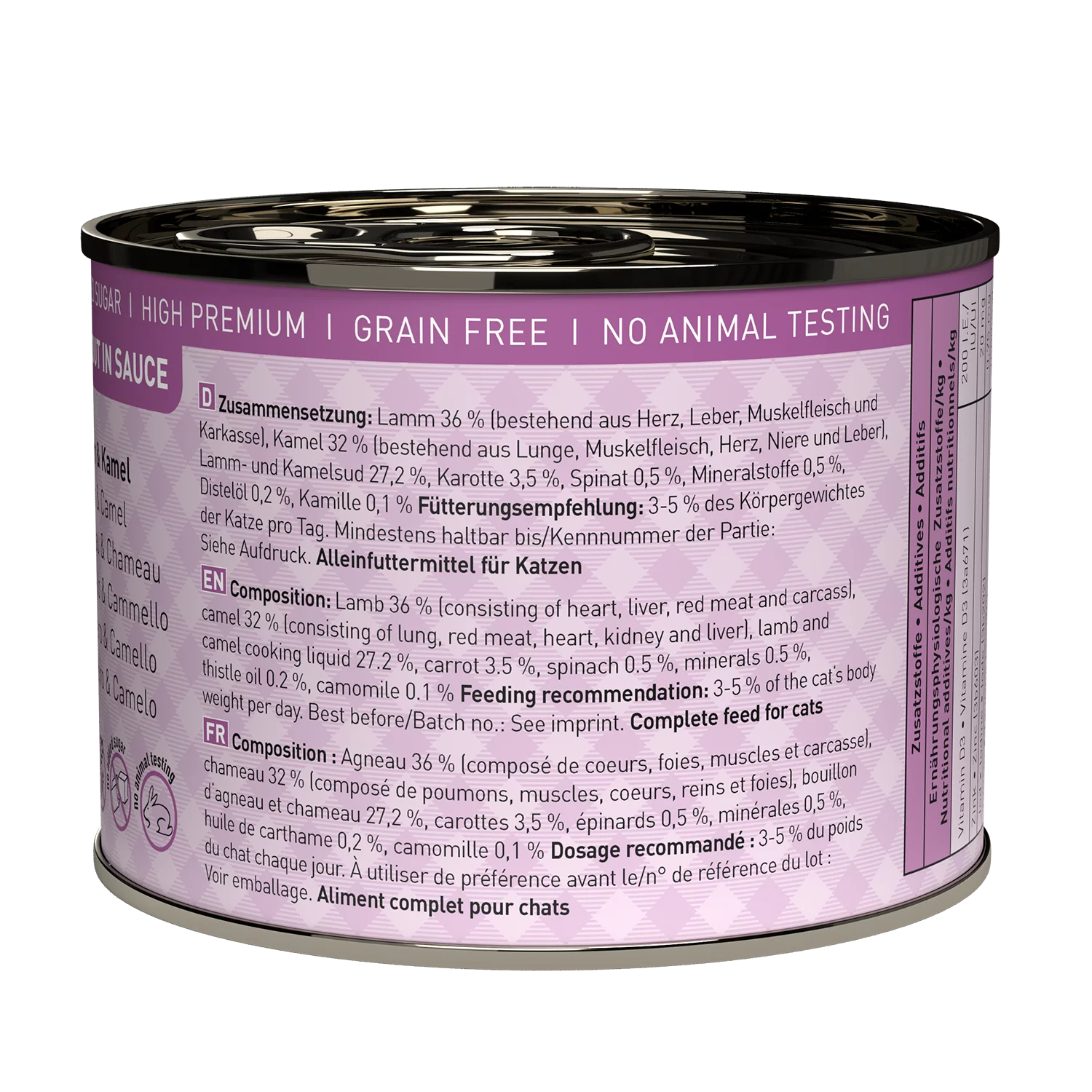 Ragú í sósu N° 611 blautmatur fyrir ketti | Lamb og úlfaldi 190gr - Móri
