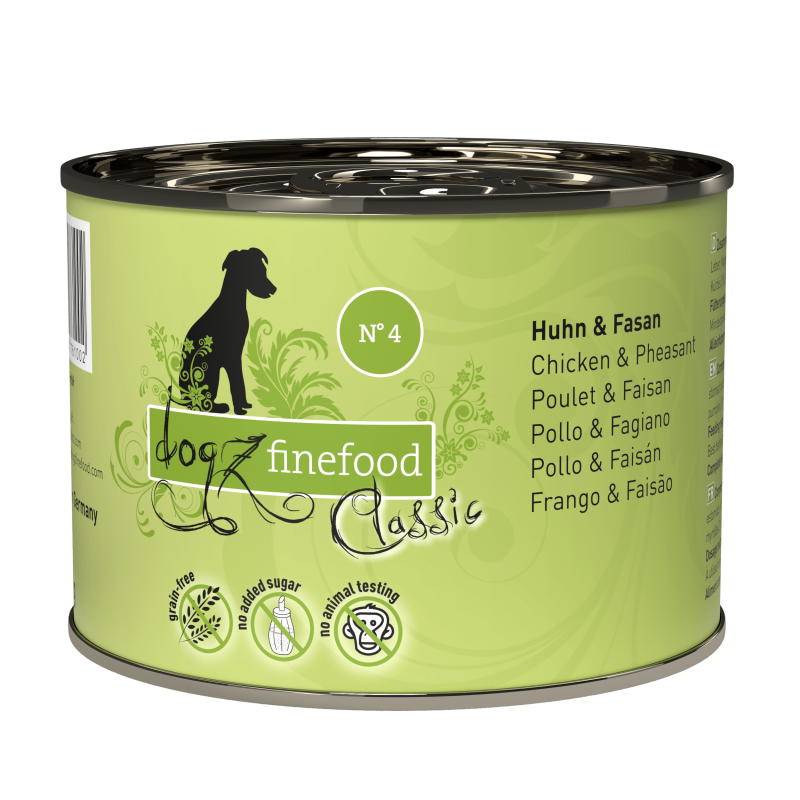 Classic N° 4 blautmatur fyrir hunda | Kjúklingur og fasani 200g - Móri
