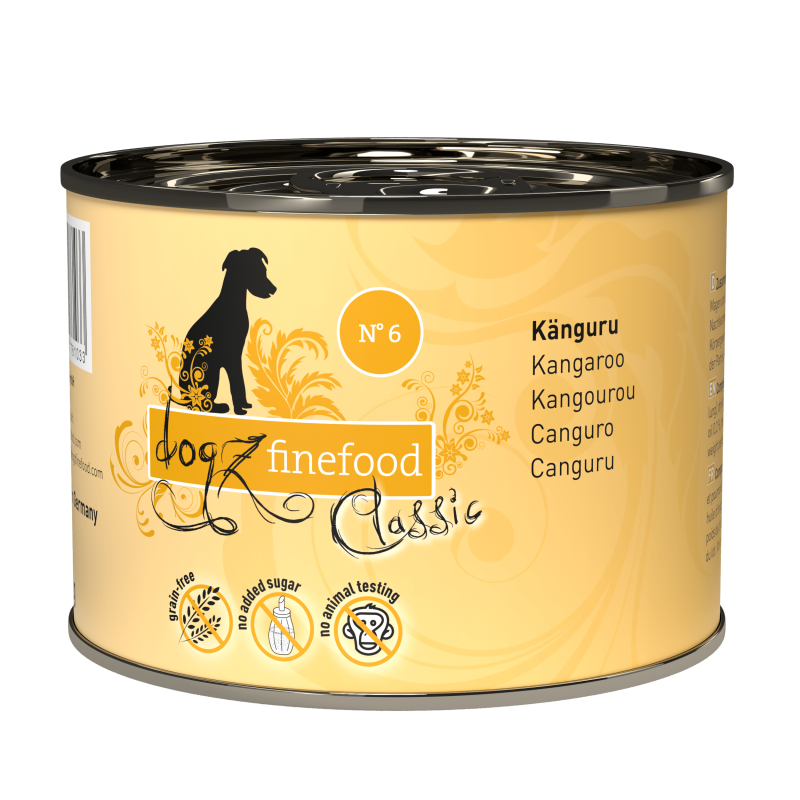 Classic N° 6 blautmatur fyrir hunda | Kengúrukjöt 200g - Móri