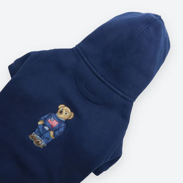 Bear Dökkblá bómullarpeysa - Móri