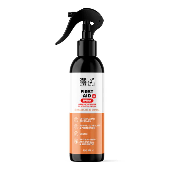 First Aid Spray (250ml) | Sótthreinsandi sprey fyrir sár og skrámur hjá hundum - Móri
