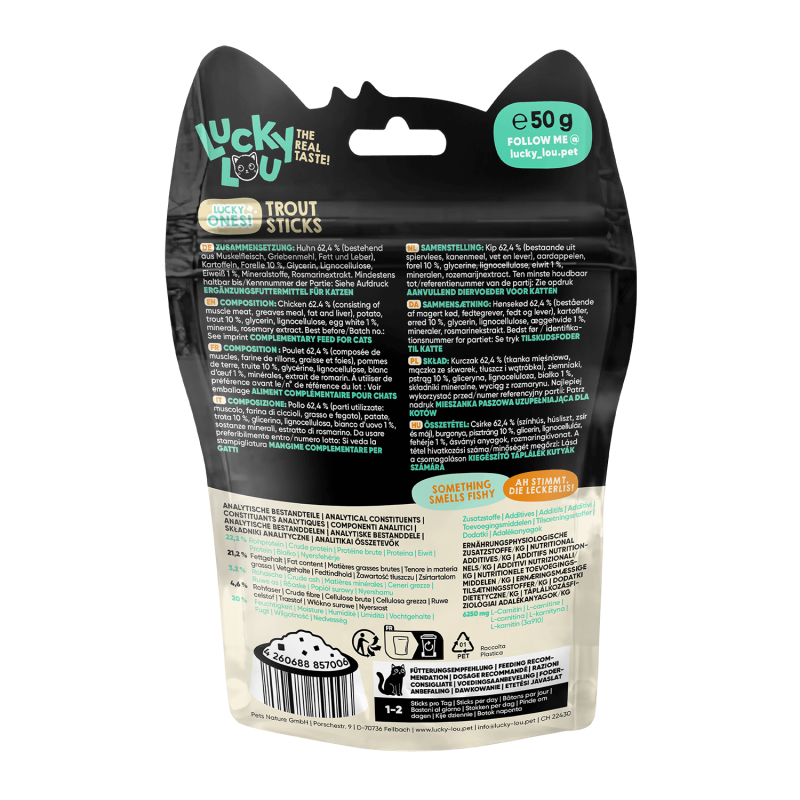 Sticks Kattanammi | Kjúklingur og silungur 50g - Móri