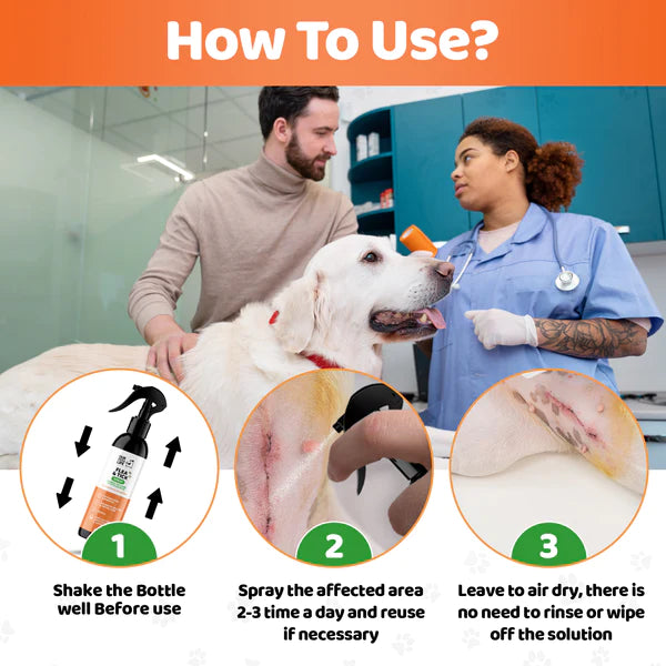 Hypochlorous Flea & Tick Spray - Flóa og mítlasprey - Móri