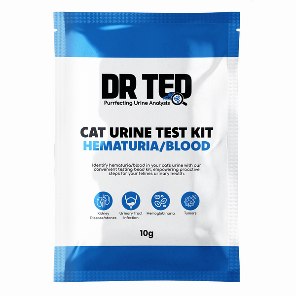 Cat Urine Test Kit Hematuria / Blood Detector - Próf sem greinir þvagfærasýkingu og þvagblöðru vandamál - Móri