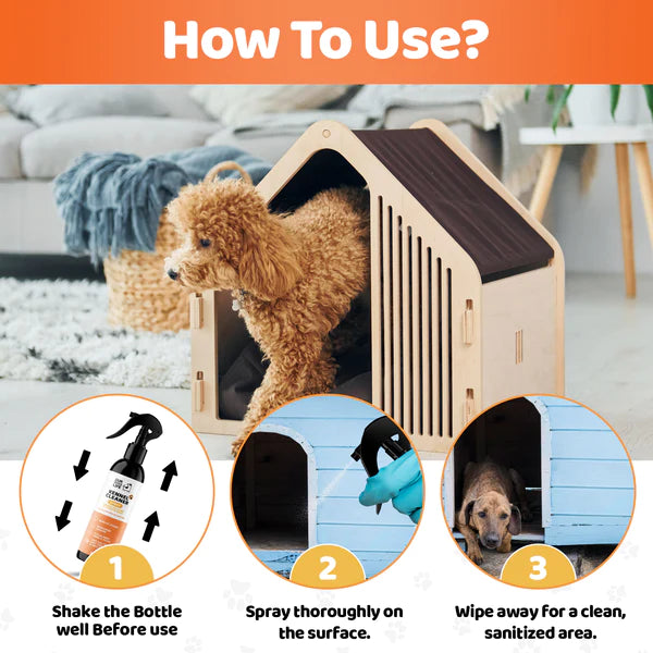 Kennel Cleaner (250ml) | Sótthreinsandi bælasprey fyrir hunda og ketti - Móri