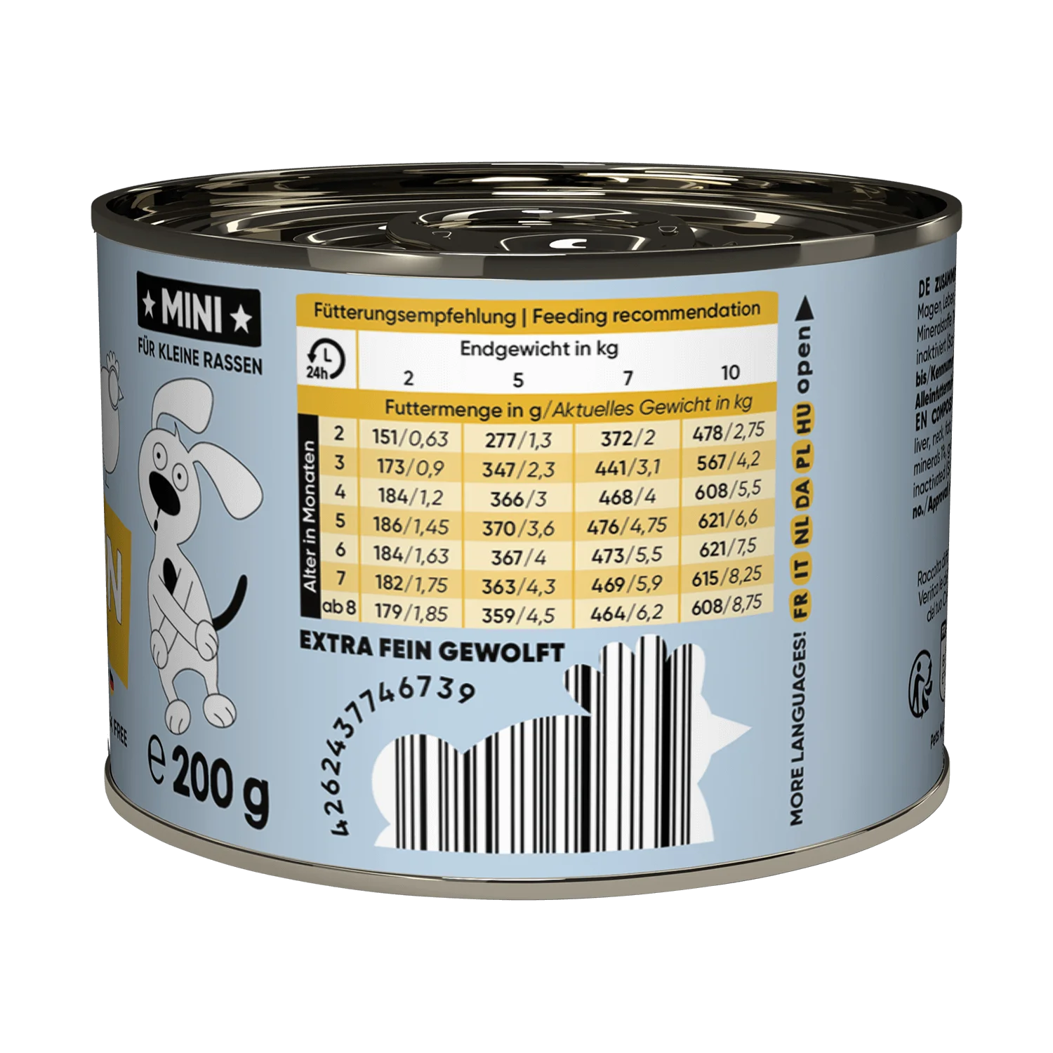 Classic MINI blautmatur fyrir hvolpa | Kjúklingur 200g - Móri