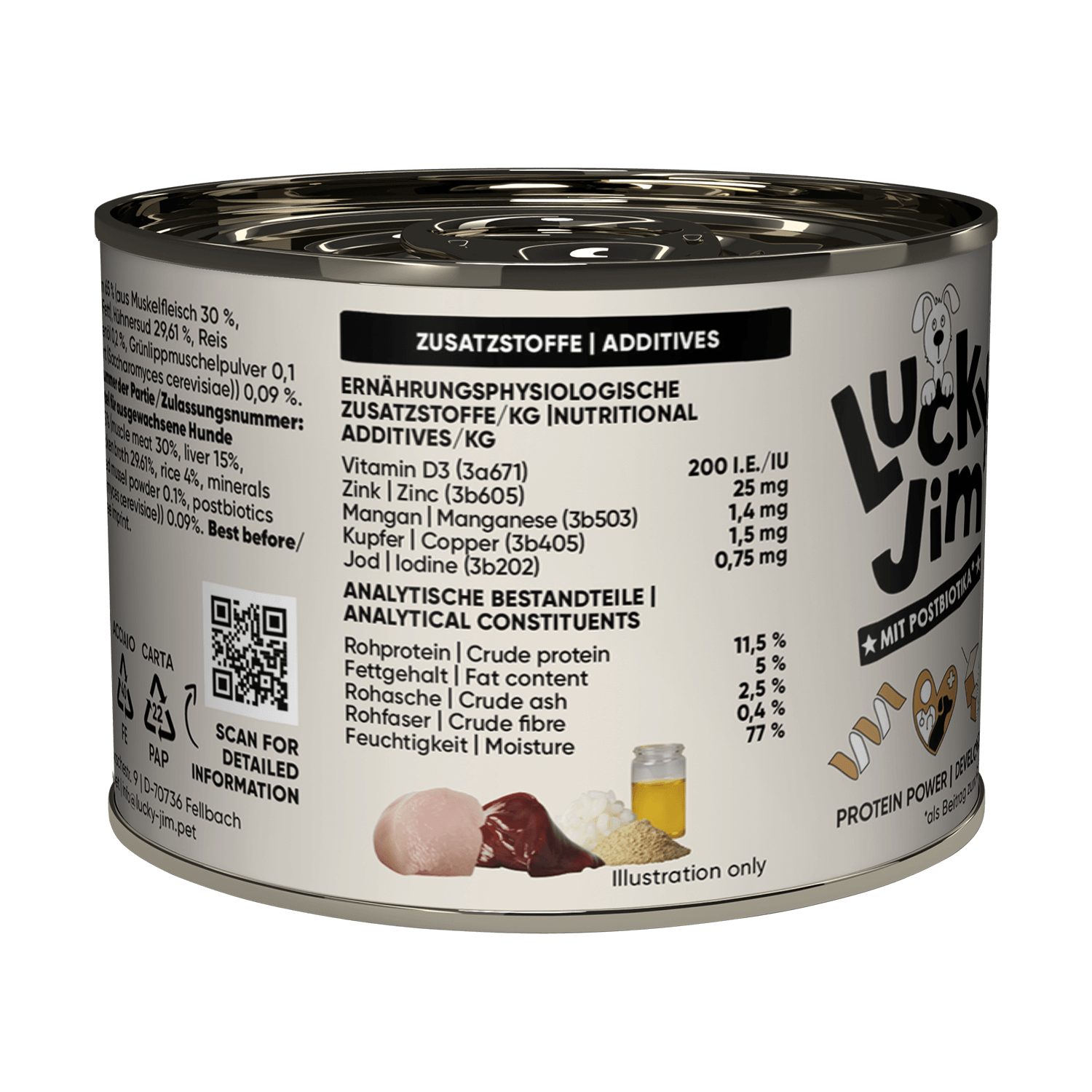 Classic MINI blautmatur fyrir hunda | Kjúklingur og lifur 200g - Móri