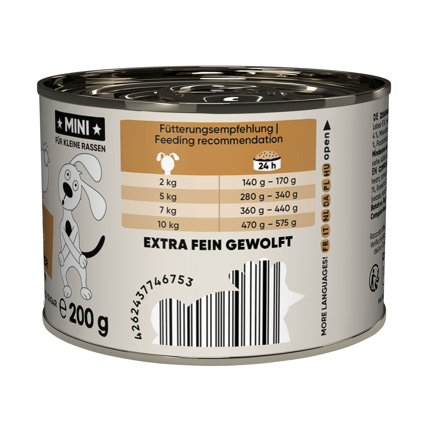 Classic MINI blautmatur fyrir hunda | Kjúklingur og lifur 200g - Móri