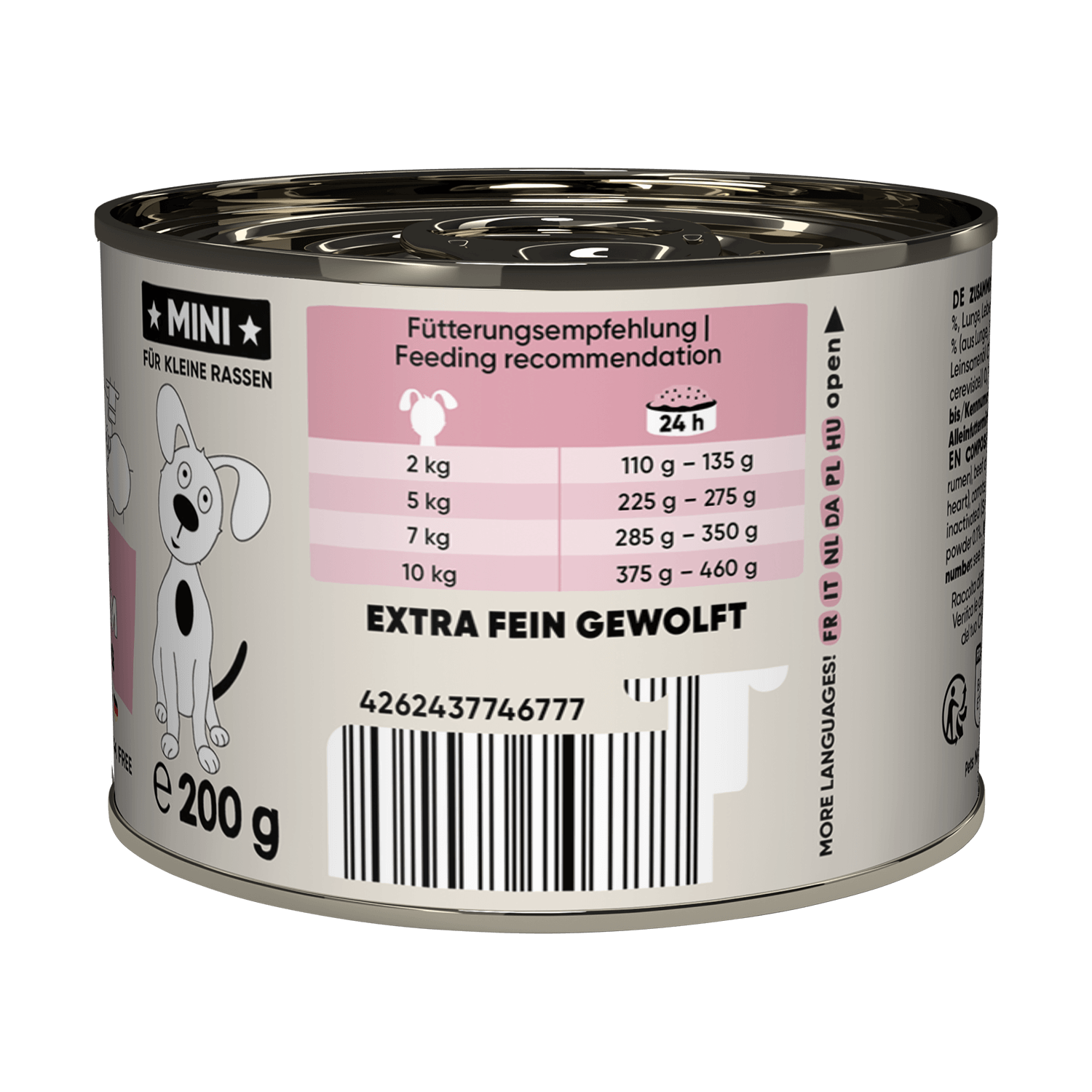 Classic MINI blautmatur fyrir hunda | Nautakjöt og lamb 200g - Móri