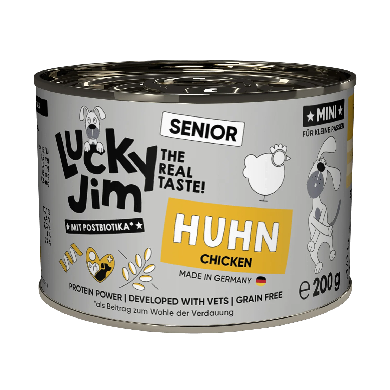 Classic MINI blautmatur fyrir Senior Hunda | Kjúklingur 200g - Móri