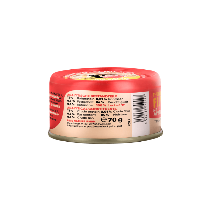 Extrafood blautmatur fyrir ketti | Túnfiskur og epli í soði 70gr - Móri