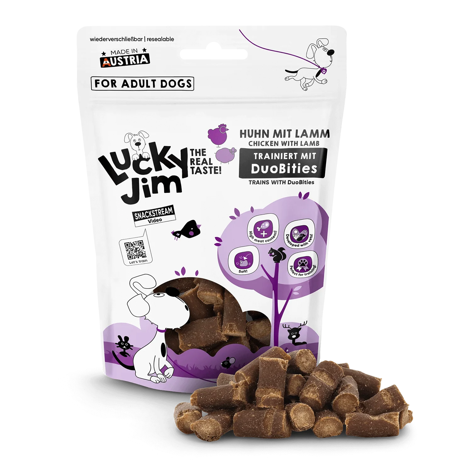 Duo Bites með kjúkling og lambi 70g - Móri