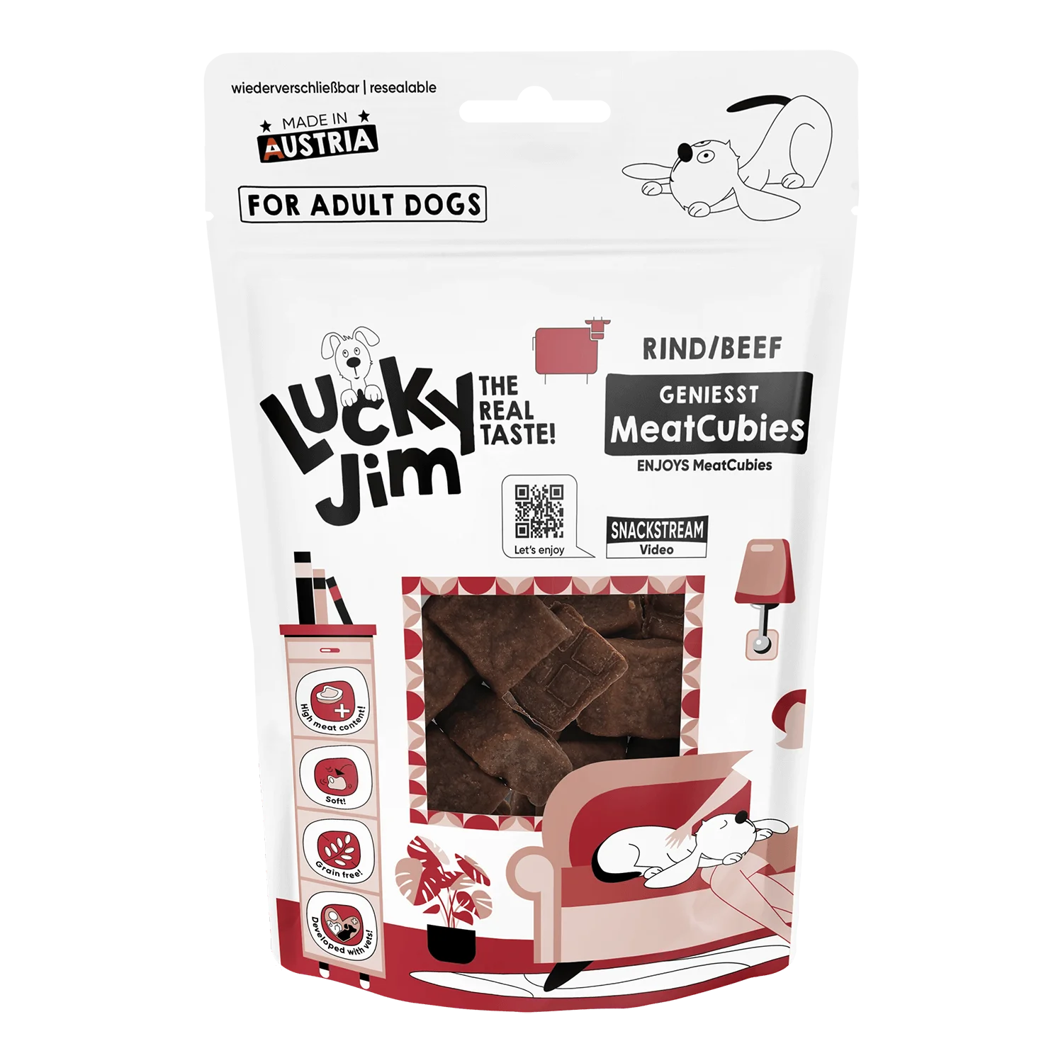 Meat Cubies með nautakjöti 70g - Móri