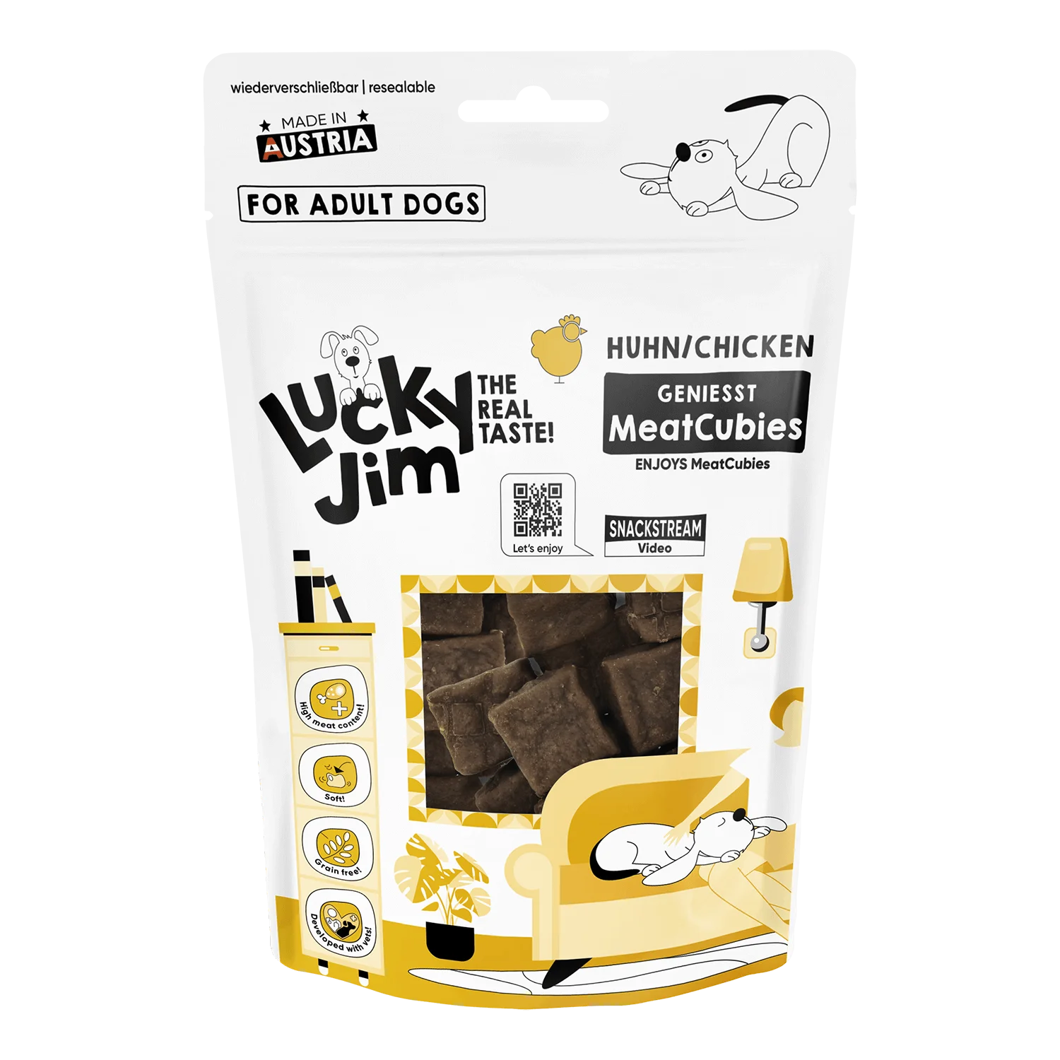 Meat Cubies með kjúkling 70g - Móri