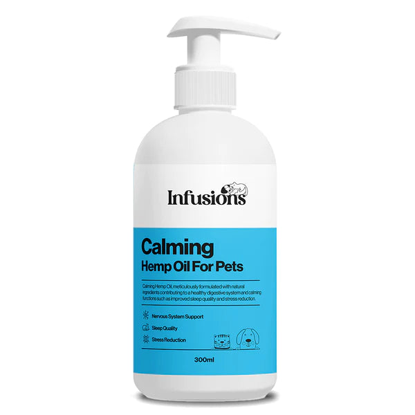 Calm Hemp Oil (300ml) | Hampolía fyrir hunda og ketti | Róandi - Móri