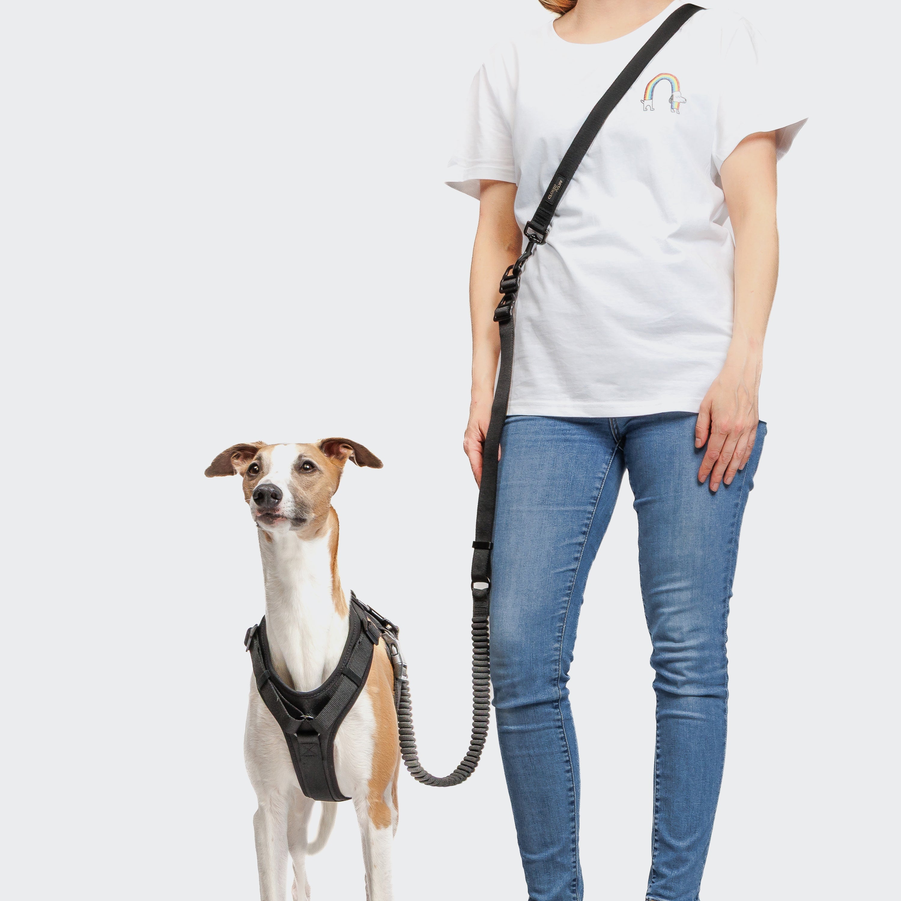 L-2 Jogging Leash taumur - Svartur - Móri