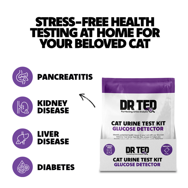 Cat Urine Test Kit Glucose Detector - Próf sem greinir sykursýki í þvagi - Móri