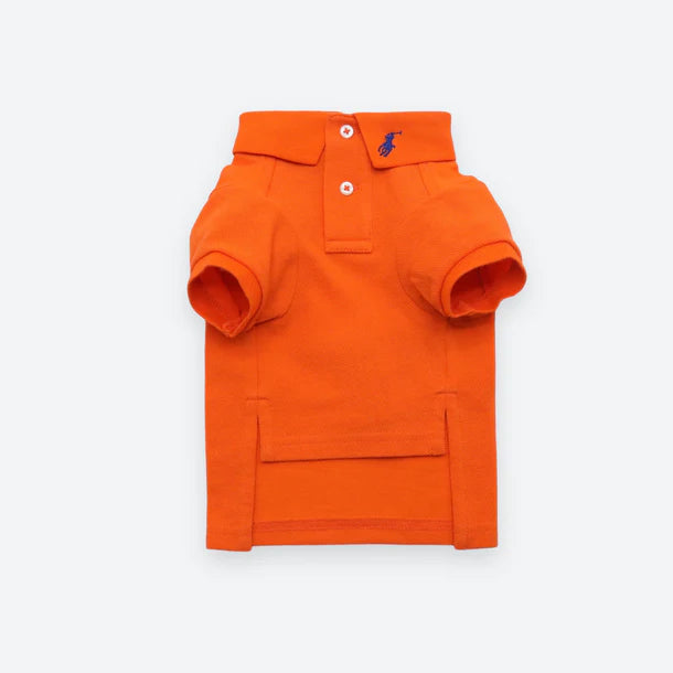 Polo Cotton Mesh Skyrta - Appelsínugul - Móri
