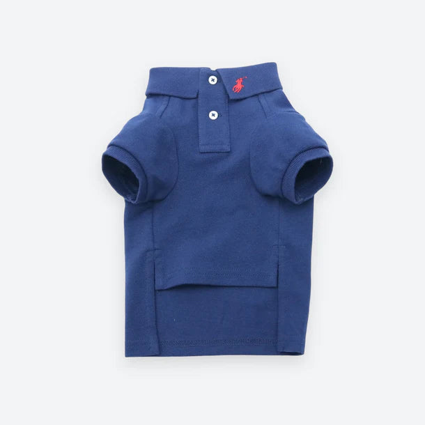 Polo Cotton Mesh Skyrta - Dökkblá - Móri