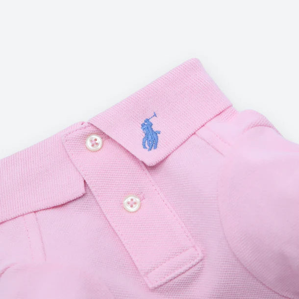 Polo Cotton Mesh Skyrta - Bleik - Móri