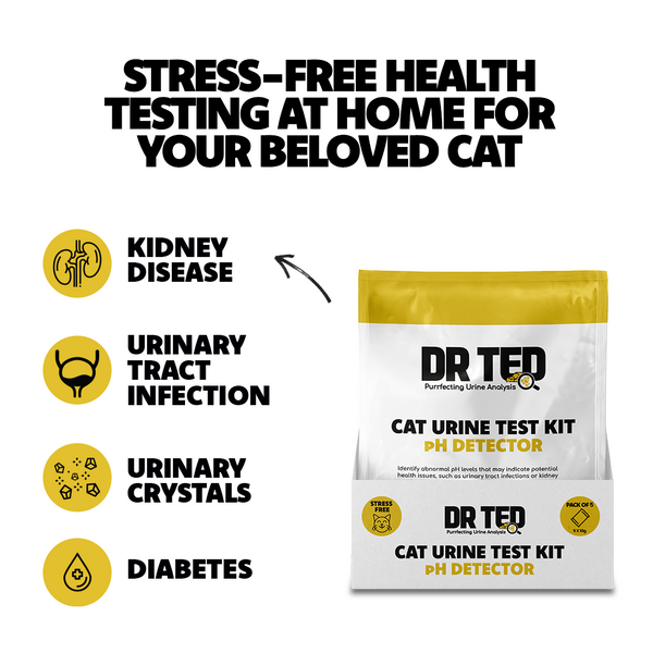 Cat Urine Test Kit Ph Detector - Próf sem greinir pH gildin í þvagi kattarins - Móri
