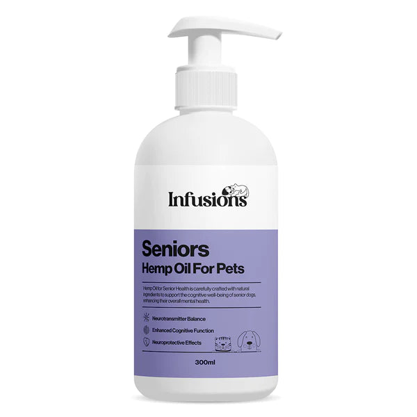 Seniors Hemp Oil (300ml) | Hampolía fyrir eldri hunda og ketti - Móri