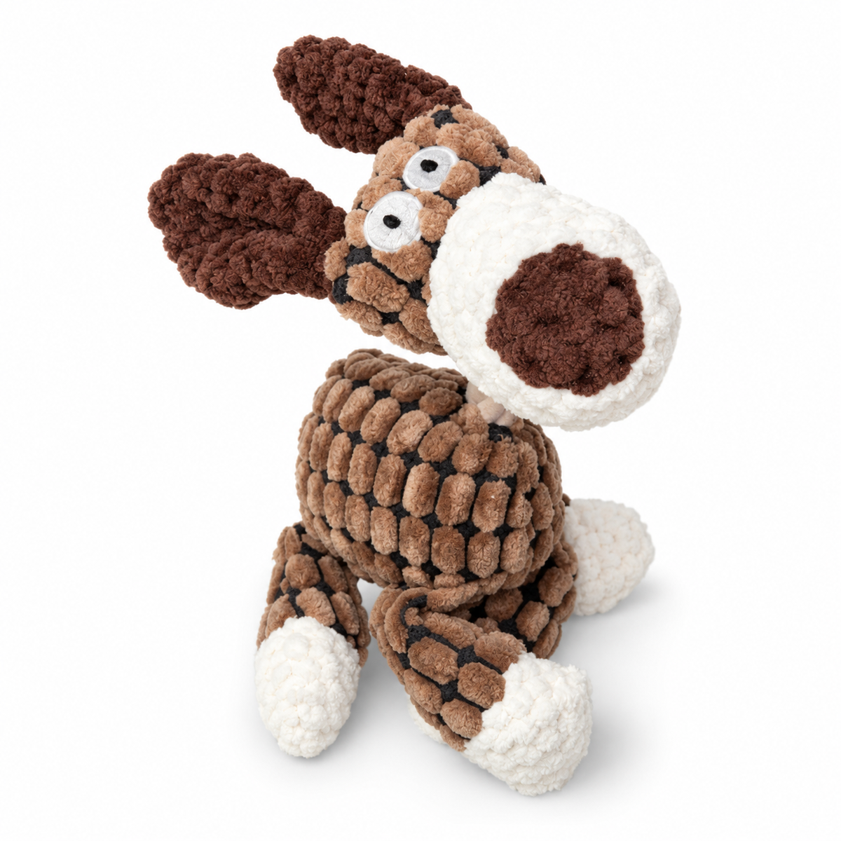 Dog with Turtleneck | Dog Toy with Squeak
