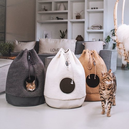 CASA TEDDY kattabæli | Grátt - Móri