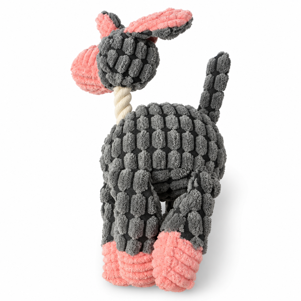 Donkey with Rope Neck | Dog Toy with Squeaker