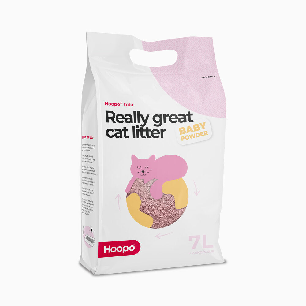 TOFU Baby Powder kattasandur | Umhverfisvænn og má sturta niður - Móri