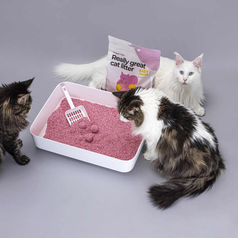 TOFU Baby Powder kattasandur | Umhverfisvænn og má sturta niður - Móri