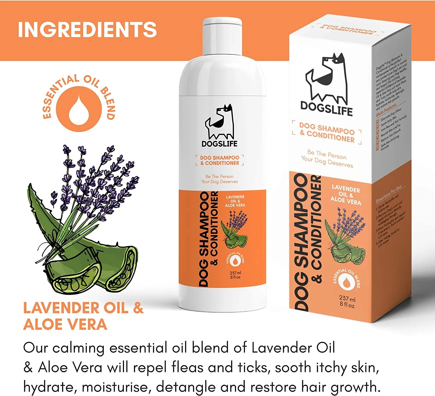 All-In-One Shampoo & Conditioner | Sjampó og næring fyrir hunda - Móri