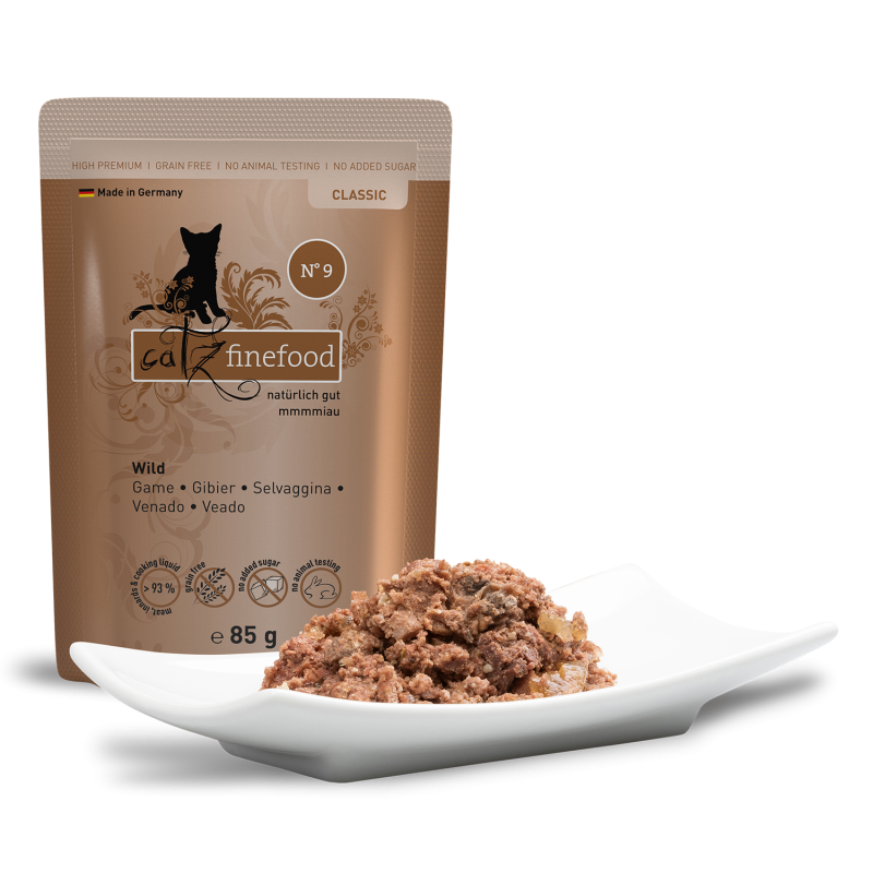 Classic N° 9 blautmatur fyrir ketti | Villibráð 85g