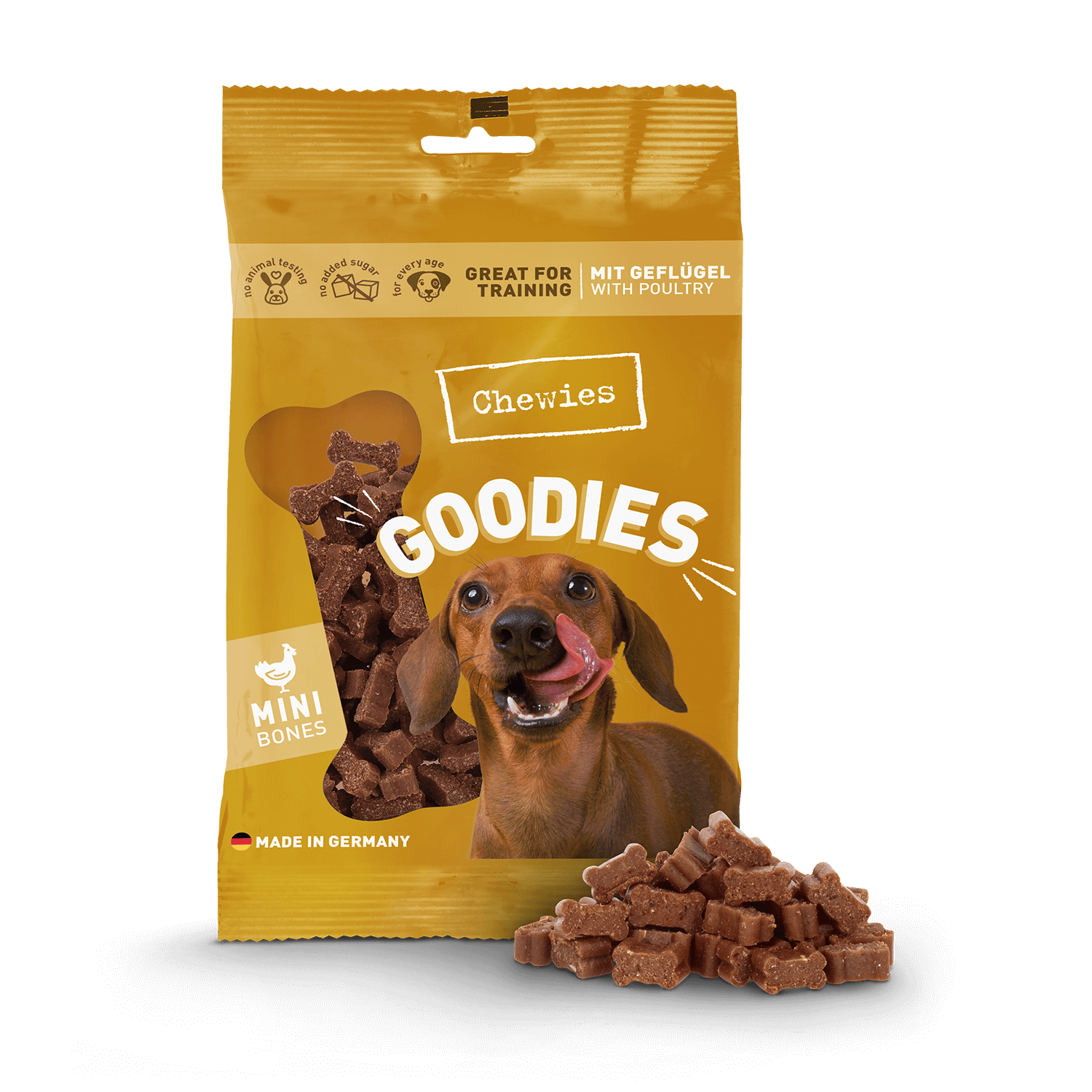 Goodies Mini með kjúkling 125g - Móri