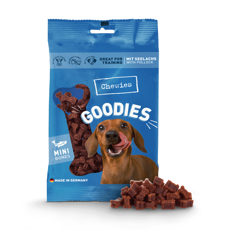 Goodies Mini með ufsa 125g - Móri