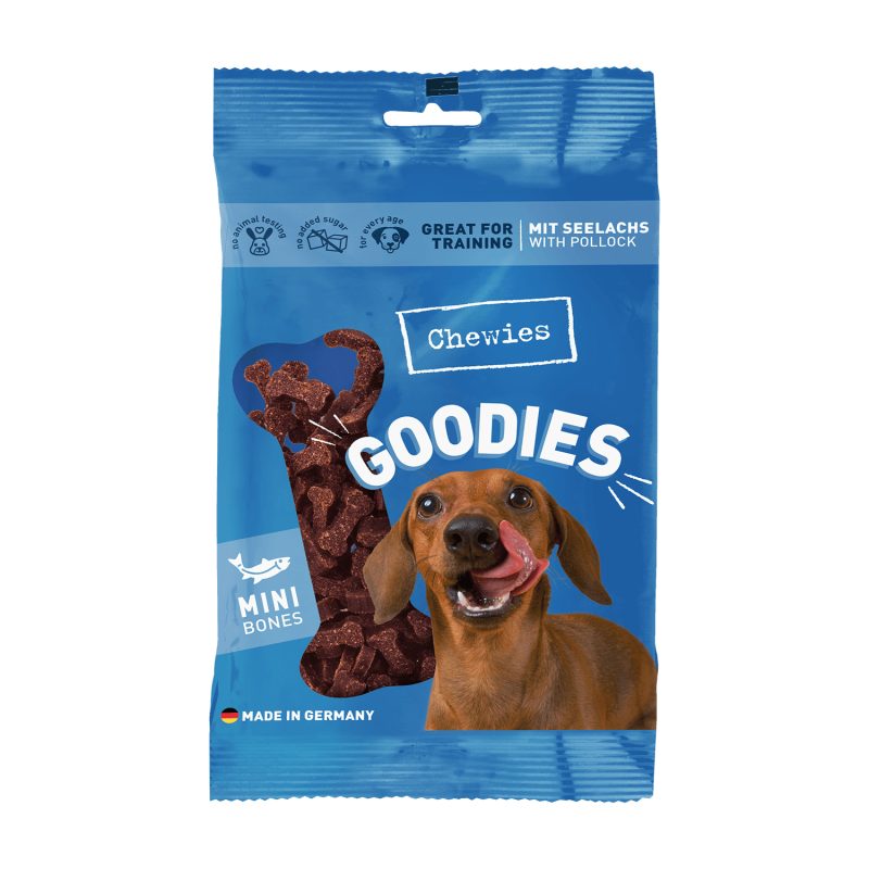 Goodies Mini með ufsa 125g - Móri