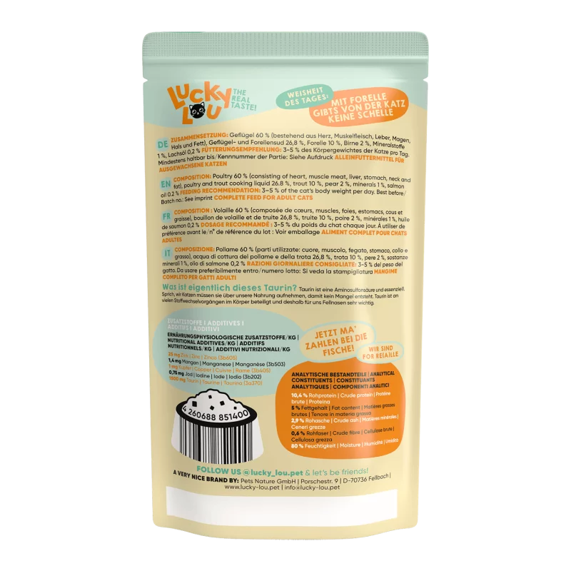 Lifestage blautmatur fyrir ketti | Alifuglakjöt og silungur 125g