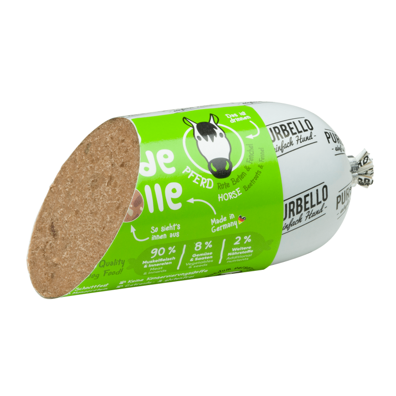 Purbello blautfóður fyrir hunda | Hrossakjöt, rauðrófur og fennel