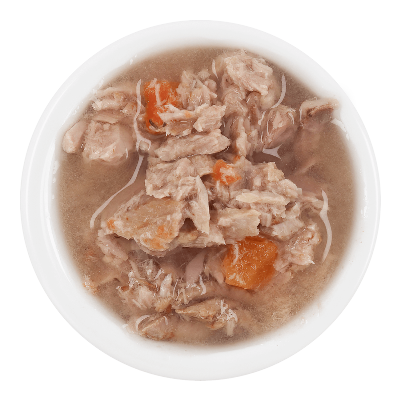 Extrafood blautmatur fyrir ketti | Túnfiskur og gulrætur í soði 70g
