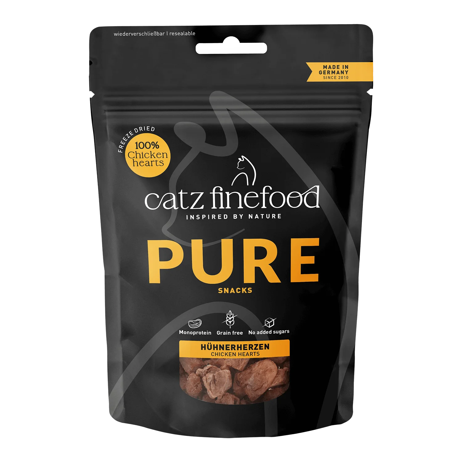 PURE kattanammi  | 100% frostþurrkuð kjúklingahjörtu